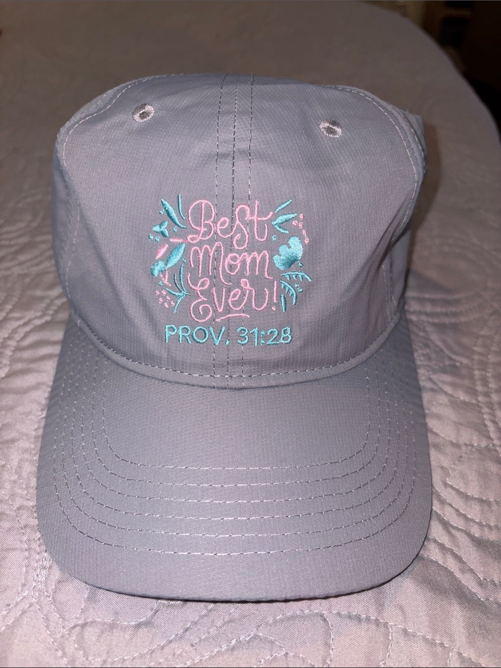 Best mom ever Proverbs 31:28 adjustable hat cap nwt